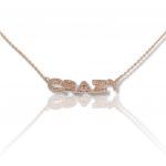Gold plated silver 925° CRAZY necklace   (code FC003861)